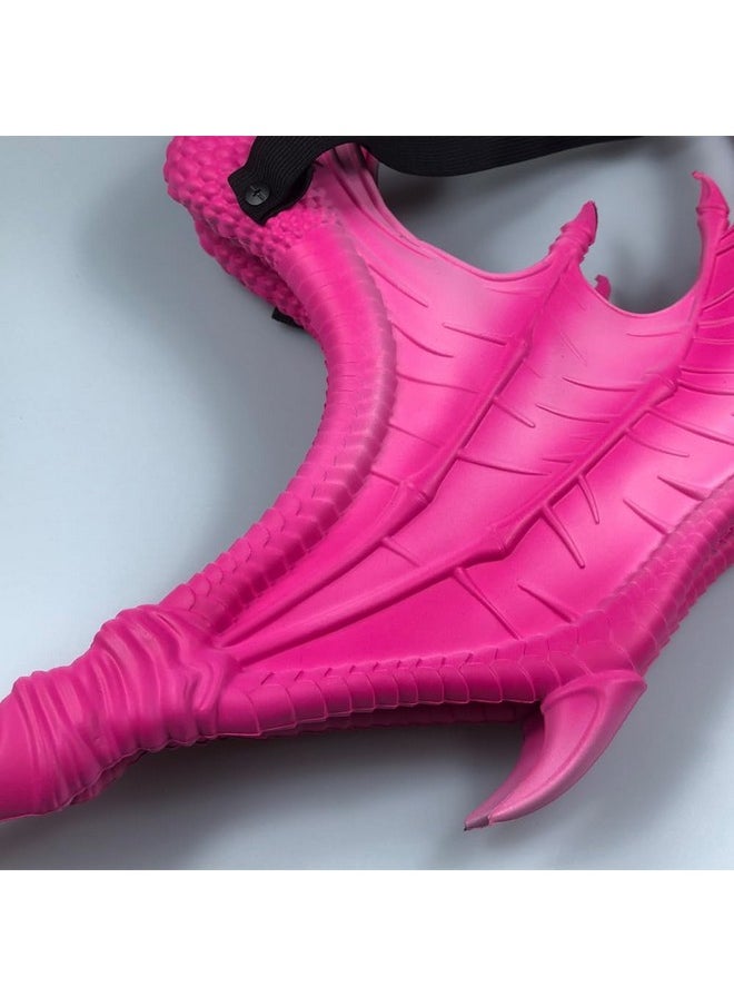 Alodidae - Dragon Wings Bat Wing Halloween Mardi Gras Demon Costume Cosplay Accessory (Pink) - Image 1