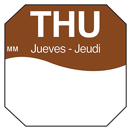 DayMark Safety Systems DayMark Day of The Week 1" x 1" Removable Label, THU (Roll of 1,000) - Image 2