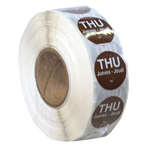 DayMark Safety Systems DayMark Day of The Week 1" x 1" Removable Label, THU (Roll of 1,000) - Image 3
