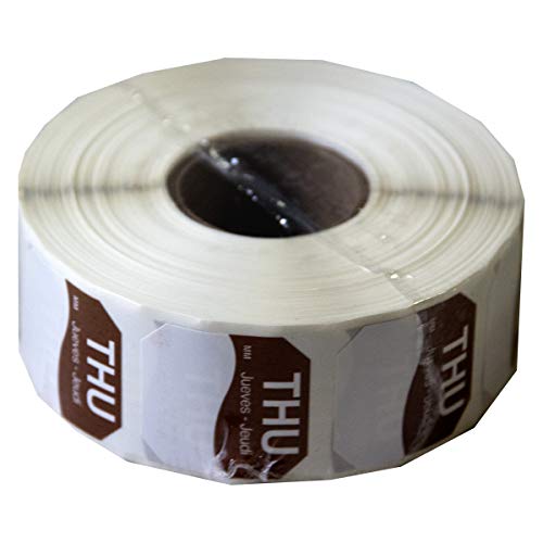 DayMark Safety Systems DayMark Day of The Week 1" x 1" Removable Label, THU (Roll of 1,000) - Image 1