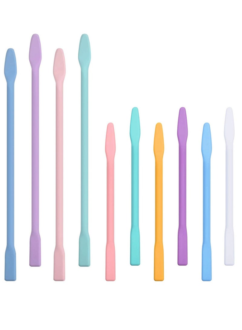 NIBEMINENT Silicone Stirring Stick, Resin Mixing Stick Reusable DIY Epoxy Beauty Tools 2 Sizes for Mixing, Paint, Art, Mask, Kitchen (10 Pieces) - Image 1