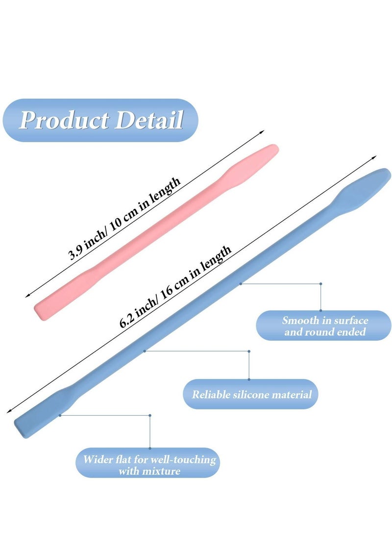 NIBEMINENT Silicone Stirring Stick, Resin Mixing Stick Reusable DIY Epoxy Beauty Tools 2 Sizes for Mixing, Paint, Art, Mask, Kitchen (10 Pieces) - Image 5