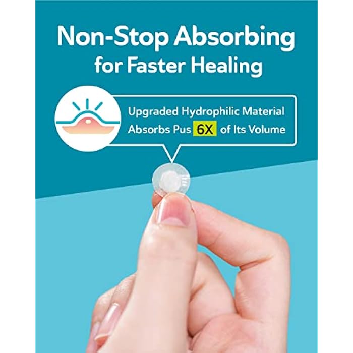 DERMA ANGEL Invisible Salicylic Acid Pimple Patches for Face - Redness Reducing Hydrocolloid Acne Patches, Clear Pimple & Zit Patches for Blind Pimples - 36 Count 2 Sizes Soothing Plus (Clear Patch) - Image 5