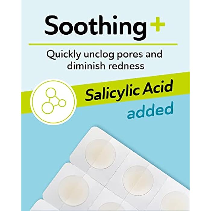 DERMA ANGEL Invisible Salicylic Acid Pimple Patches for Face - Redness Reducing Hydrocolloid Acne Patches, Clear Pimple & Zit Patches for Blind Pimples - 36 Count 2 Sizes Soothing Plus (Clear Patch) - Image 2