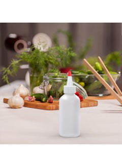BRIGHTFROM Condiment Squeeze Bottles - 4 Oz Squirt Empty Bottles, Red Top Cap, Leak Proof - Great For Ketchup, Mustard, Syrup, Sauces, Dressing, Oil, Arts And Crafts, Bpa-Free Plastic - Pack Of 2  - Image 3