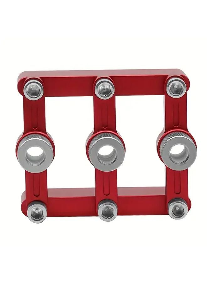 مقياس وضع علامات النجارة الخشبية القابل للتعديل 3 في 1 باللون الأحمر - أداة محاذاة دقيقة بزاوية 90 درجة - Image 1