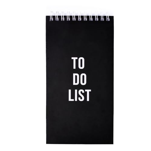Papboo Easy to Carry To-Do List, Planner, Check list With 80 Printed Sheets Matte Finished Cover (Black) - Image 1