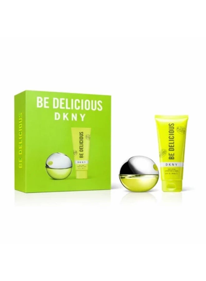 طقم هدايا Be Delicious: عطر (ماء عطر) 30 مل + لوشن للجسم 100 مل