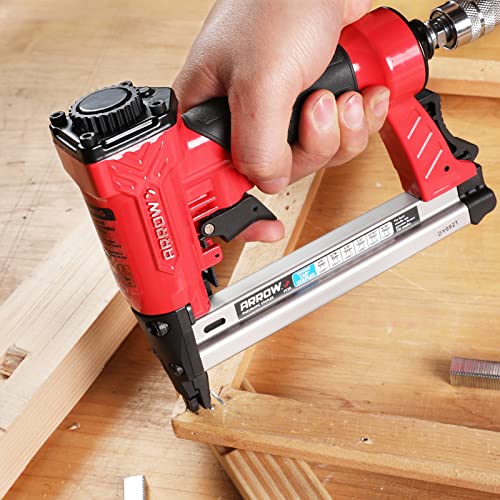 Arrow Fastener Arrow Pneumatic Staple Gun, Oil-Free Upholstery Stapler with 3750 Pieces T50 1/4", 3/8", 1/2" Staples, Adjustable Exhaust, for Woodworking, Professional and DIY Projects, PT50 - Image 4