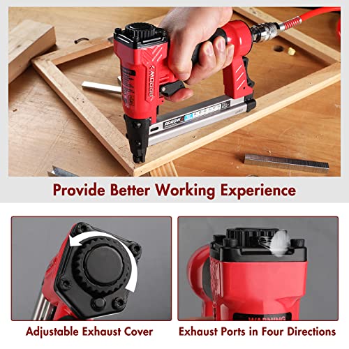 Arrow Fastener Arrow Pneumatic Staple Gun, Oil-Free Upholstery Stapler with 3750 Pieces T50 1/4", 3/8", 1/2" Staples, Adjustable Exhaust, for Woodworking, Professional and DIY Projects, PT50 - Image 5