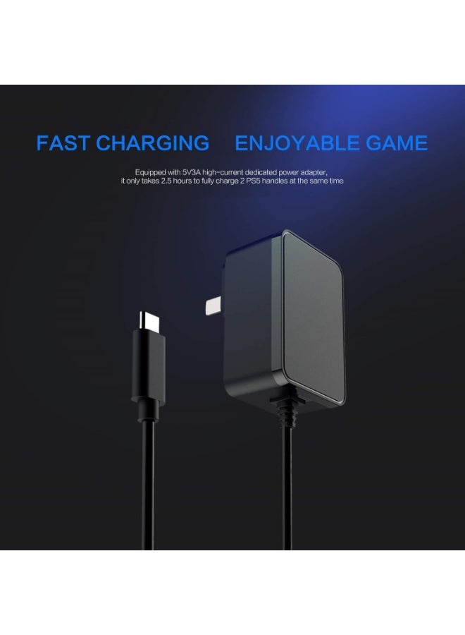 DOBE For PS5 Controller Dual Charging Base Charger, Charging Station with Intelligent Chip in 3 Hrs Fast Type-C Charging With Charging Cable, with LED Indicator - Image 2