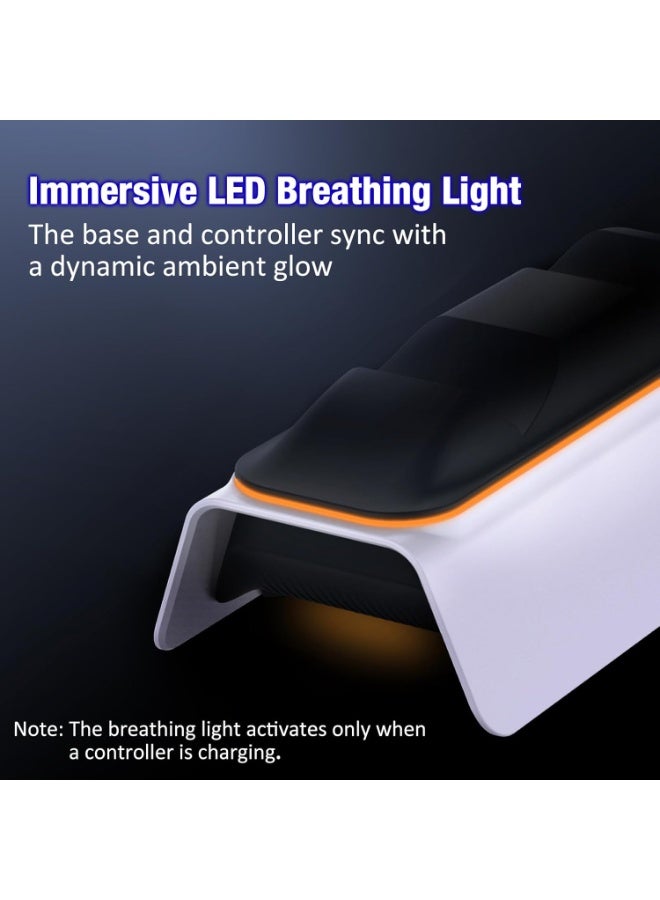 DOBE For PS5 Controller Dual Charging Base Charger, Charging Station with Intelligent Chip in 3 Hrs Fast Type-C Charging With Charging Cable, with LED Indicator - Image 3