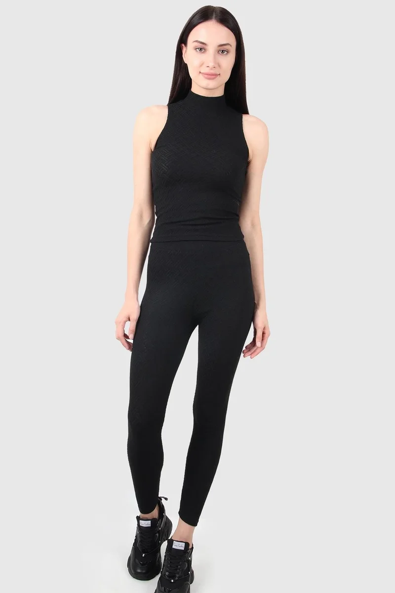 الكسندر جاردي High Waist Jacquard Leggings (B20-1213)