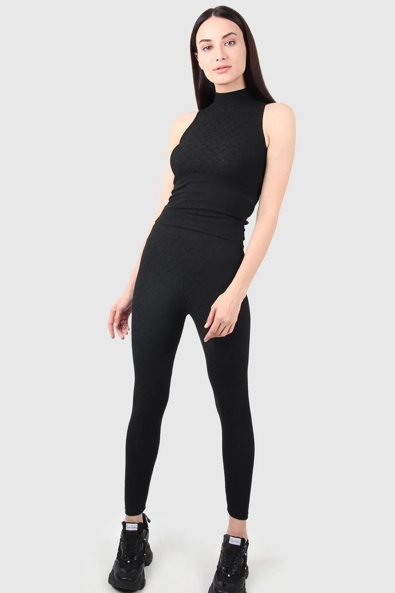 الكسندر جاردي High Waist Jacquard Leggings (B20-1213)