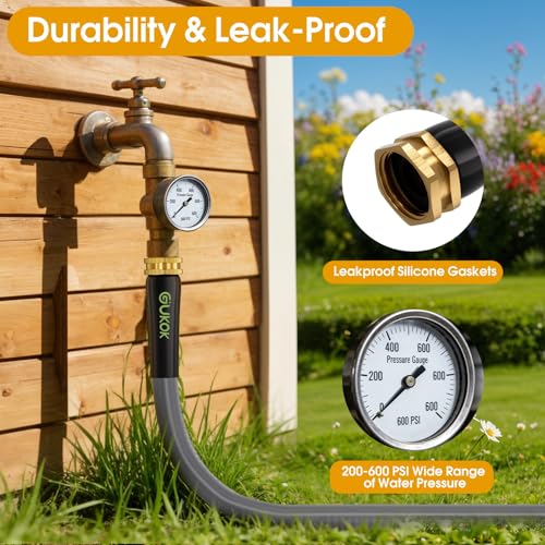 GUKOK Garden Hose 100 FT, Non-Expanding Water Hose, Ultra-Light & Flexible, Burst-Resistant, Kink-Free, High-Pressure Garden Hose All-Weather Use for Lawns, Gardens, and Outdoor Cleaning - Image 5