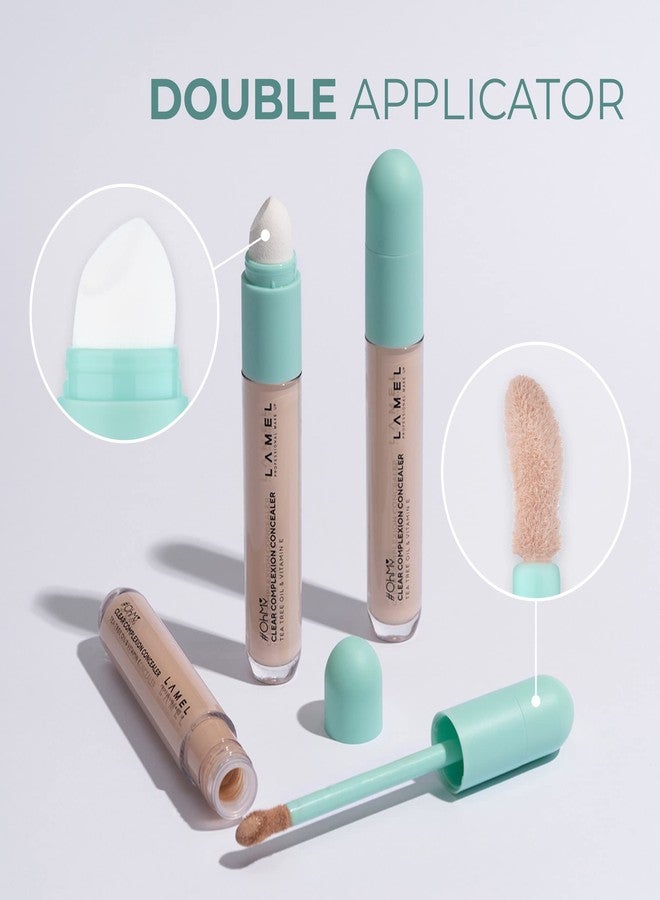 Lamel- OH my Clear Face Concealer 401-Light Beige |Creamy formula |Instantly conceals imperfections |Sweat and water resistant |Smooth, natural finish| 7ml - Image 2