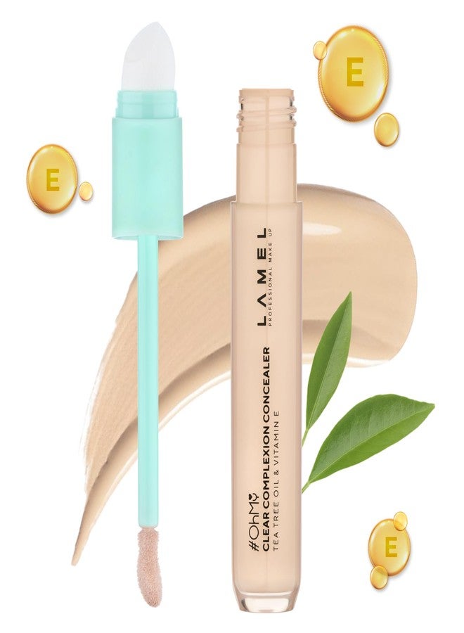 Lamel- OH my Clear Face Concealer 401-Light Beige |Creamy formula |Instantly conceals imperfections |Sweat and water resistant |Smooth, natural finish| 7ml - Image 1
