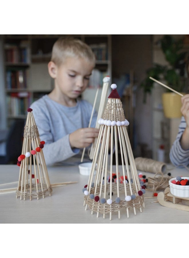 HOSSIAN HOSSIAN Wooden Dowel Rods 20PCS Wood Sticks Wooden dowels for Crafts-Unfinished Round Hardwood Sticks  - Image 4