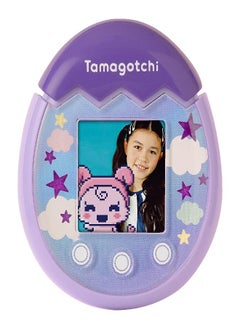 Tamagotchi Tamagotchi 42902 Bandai Pix-The Next Generation of Virtual Reality Pet with Camera, Games and Collectable Characters-Sky, Purple  - Image 1