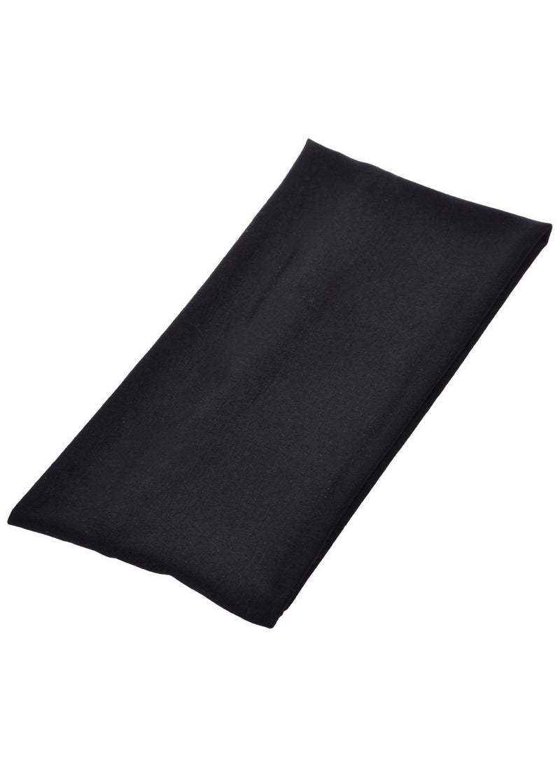 CM COSMOS Extra Wide 5 Inches Soft Stretchy Yoga Fashion Headband, Black Color 