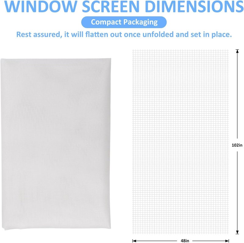 Artlicious 120 GSM Fiberglass Windows Mosquito Net Roll for Balcony Door etc. DIY Cut to Any Size, for Small & Big Windows. Highly Durable and Best in Class Size (White (4x25ft)) - Image 2