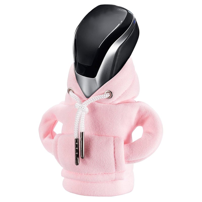SLLAK Gear Shift Hoodie, Universal Car Shift Knob Cover, Mini Hoodie for Car Shifter, Automotive Interior Cute Gadgets, Car Accessories and Decorations - Image 1