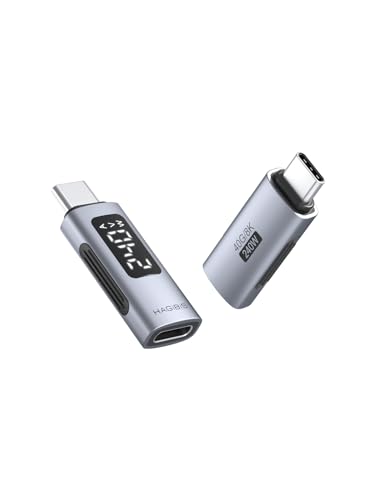 Hagibis LED Display USB C Adapter 240W 40Gbps 8K60Hz USB4 Connecter for Thunderbolt 43 iPhone 16 15 Pro Max Current Voltage Fast Charging Monitoring Display Tester Detector TUA04 - Image 1