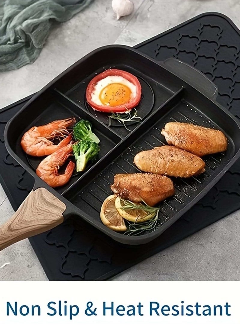 شيانغ مي 1pc مطبخ ذو نمط السيليكون الأسود يغطس مع كوب تجفيف سريع وقطعة قهوة عازلة للحرارة - Image 1