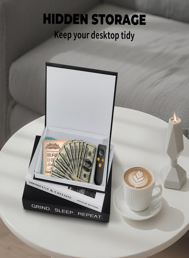 Bodoniy Decorative Books Set of 3, Modern Coffee Table Decor Fake/Faux Books for Decoration, Aesthetic Hardcovers Bookshelf/Console Decor, Motivational Office Home Decor, Storage Box for Photo/Keepsake - Image 3