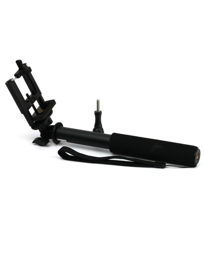 LvShi Aluminum Tube Selfie Stick S168 Mobile Phone Selfie Stick Camera Selfie Stick Gopro Camera Video Bracket Set-Color:S168 Aluminum Tube Selfie Stick  - Image 2