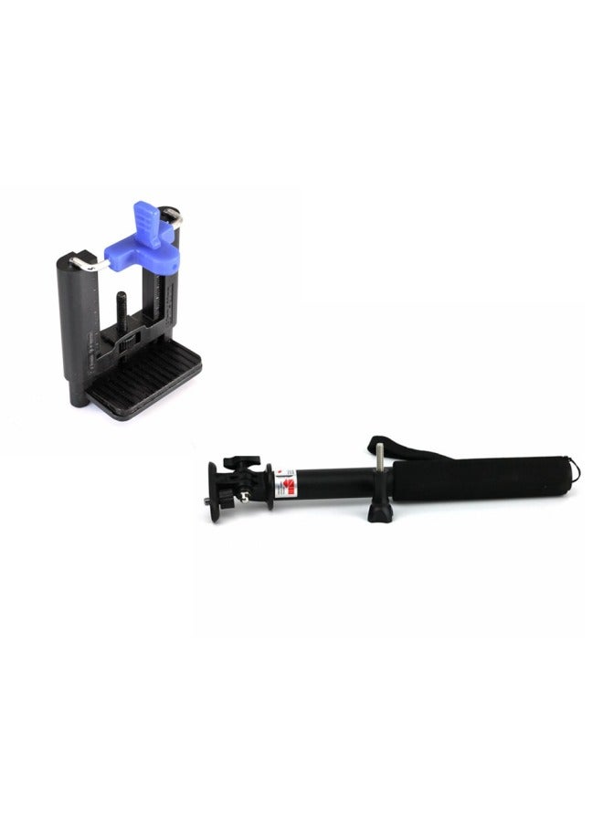 LvShi Aluminum Tube Selfie Stick S168 Mobile Phone Selfie Stick Camera Selfie Stick Gopro Camera Video Bracket Set-Color:S168 Aluminum Tube Selfie Stick  - Image 1