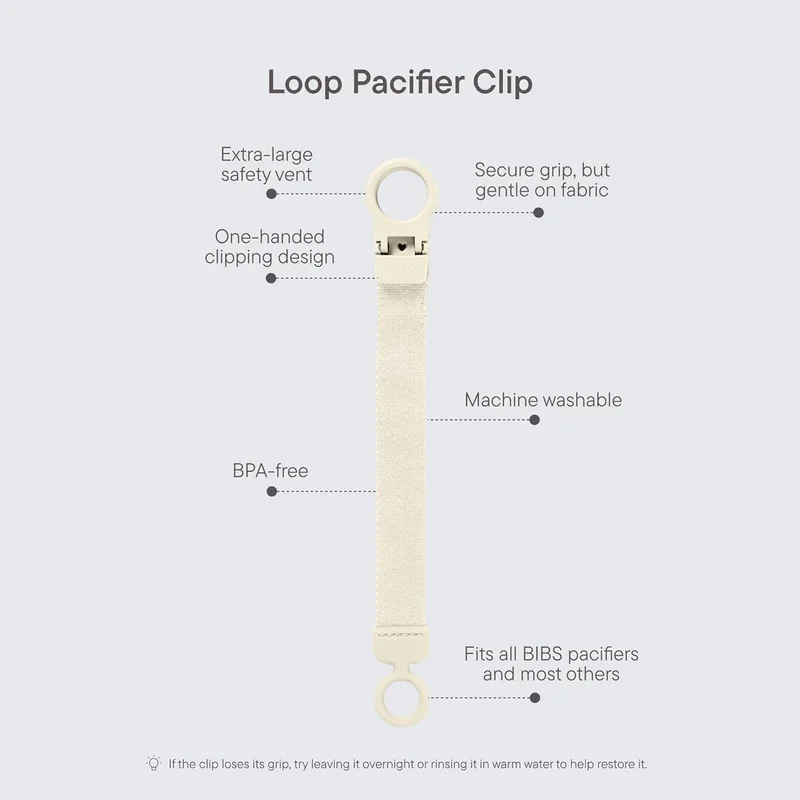 BIBS Bibs Loop Pacifier Clip - Dark Oak