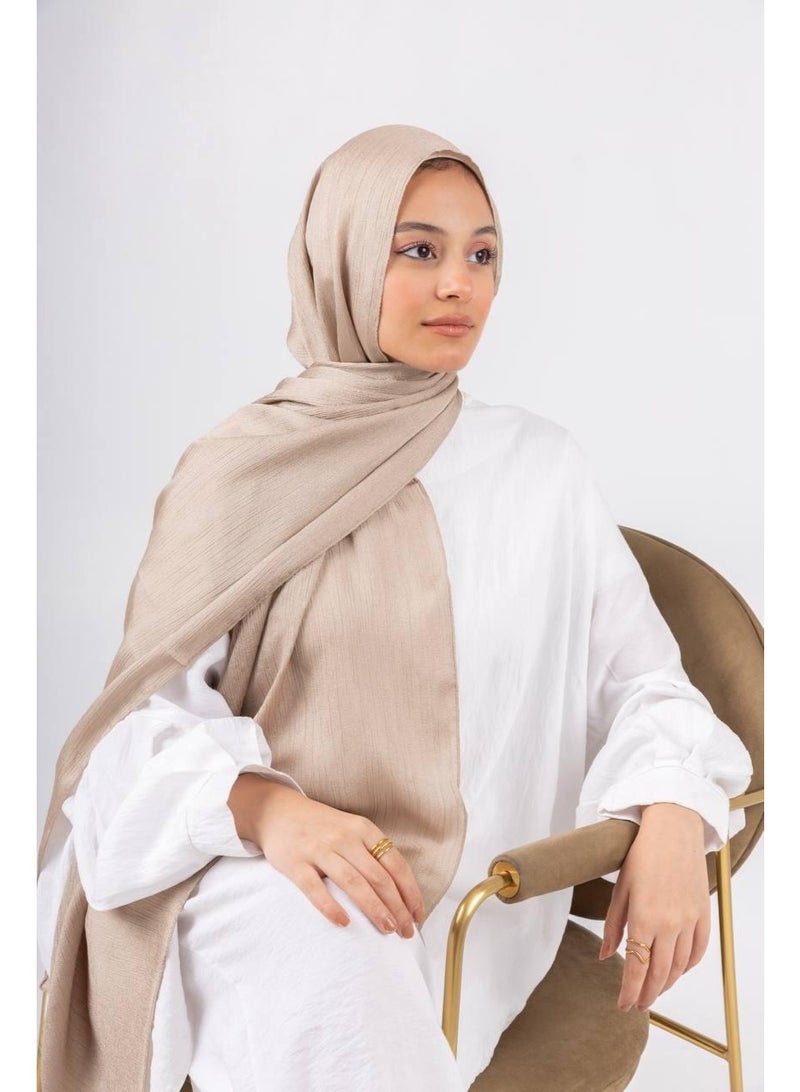 LA VELATA Dots Crinkle Chiffon Scarf - Image 3