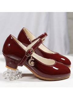 Generic New style girls high heel princess shoes performance leather shoes  - Image 4