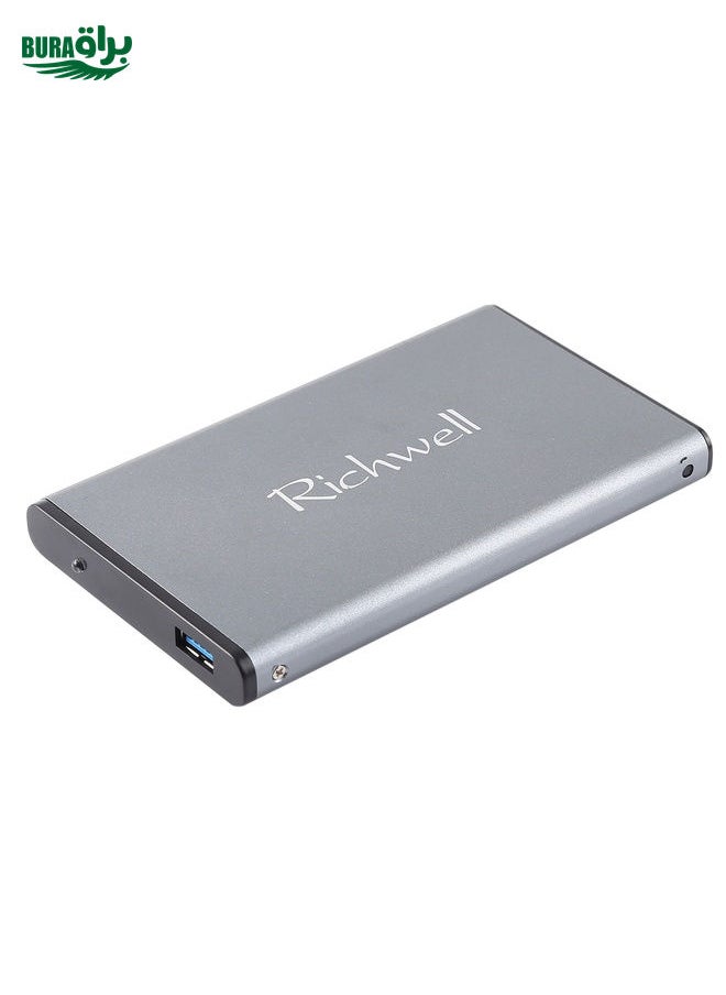 BURAQ Richwell SATA R2-SATA-250GB 250GB 2.5 inch USB3.0 Super Speed Interface Mobile Hard Disk Drive(Grey)  - Image 3