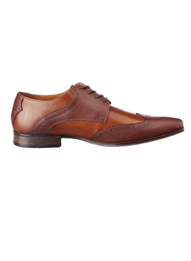 RUOSH Mens Oxford Derby Lace up Comfort Leather Work Office Formal Occasion Party Wear Premium Shoes