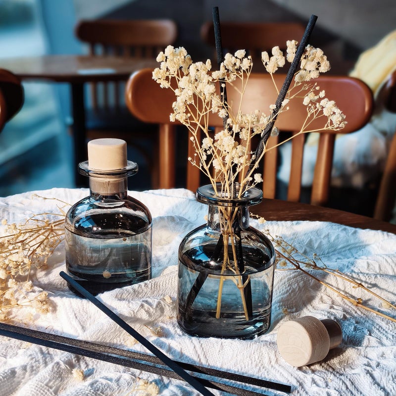 Brakula 2 Pack Reed Diffuser, Fresh Linen + White Jasmine (3.38 fl oz Each Pack), Home Fragrance with 12 Sticks, Shelf Decor, Reed diffusers for Home - Image 5