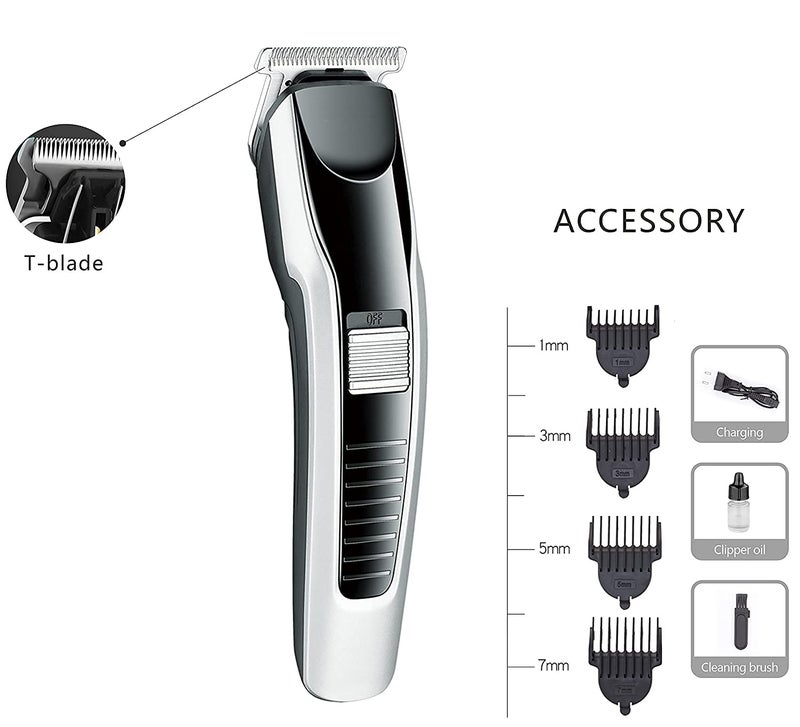 EVOLT Electric Hair trimmer for men Clipper Shaver Rechargeable Hair Machine adjustable Beard Hair Trimmer, beard trimmers, beard trimmer for men with 4 combs (Black) - Image 2