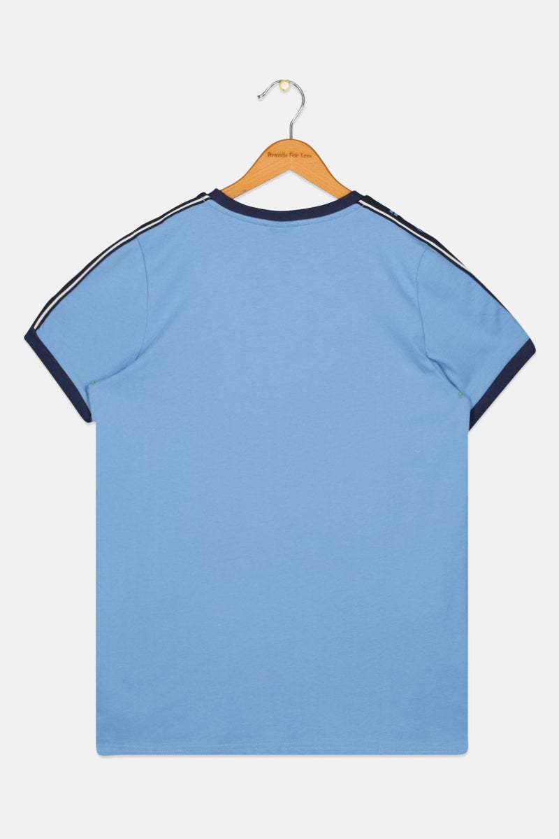 Ellesse Kids Boy Sportswear Fit Short Sleeve Outdoor T-Shirt, Light Blue - Image 2