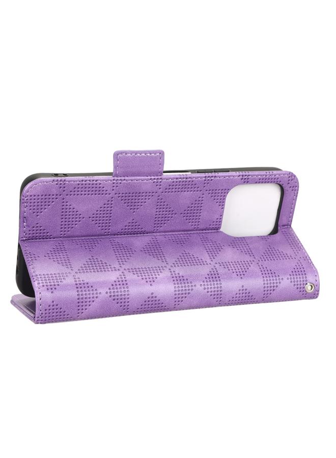 اس-توب جراب هاتف جلدي بتصميم مثلث متماثل لهاتف Honor X8 5G / X6 5G / Play6C - Image 5