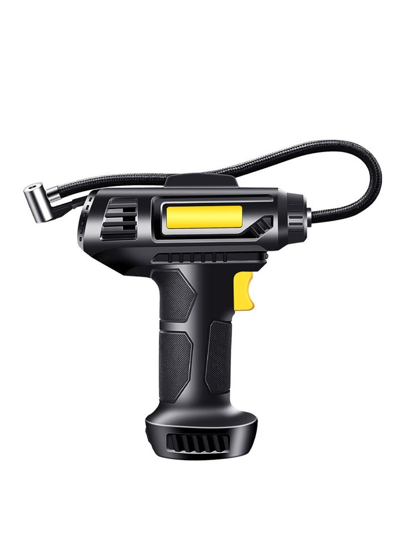 Arabest Tire Inflator Portable Air Compressor – 7.4V DC Air Pump for Car Tires with Digital Pressure Gauge and Emergency Led Light - Image 1