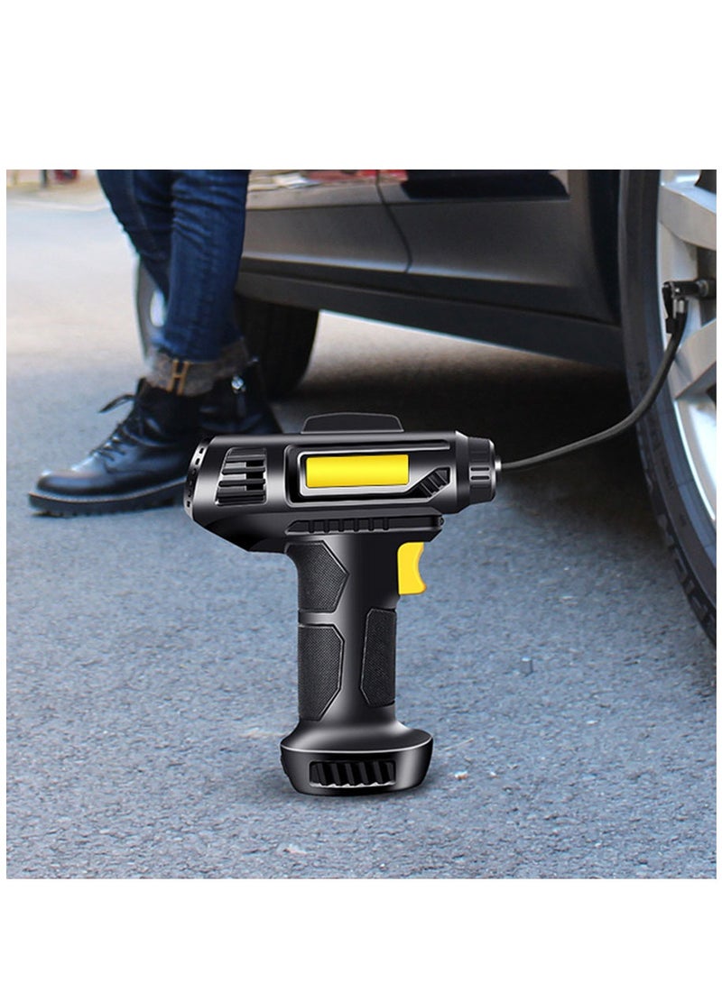 Arabest Tire Inflator Portable Air Compressor – 7.4V DC Air Pump for Car Tires with Digital Pressure Gauge and Emergency Led Light - Image 5