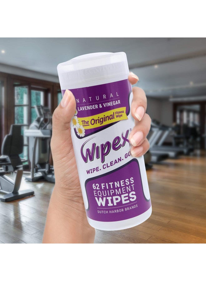 Wipex Original Fitness Equipment Wipes -Plant-Based No-Lint Cloth Gym Wipes for Workout Equipment, Yoga Mat Cleaner, Peloton Cleaner with Lavender Essential Oil & Vinegar, 50 Fitness Wipes - Image 4