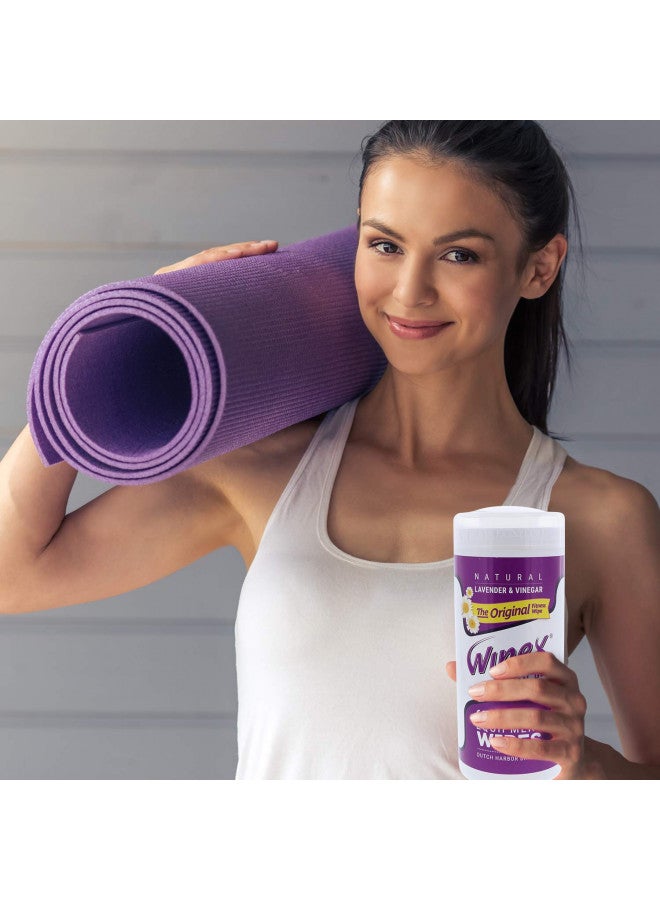 Wipex Original Fitness Equipment Wipes -Plant-Based No-Lint Cloth Gym Wipes for Workout Equipment, Yoga Mat Cleaner, Peloton Cleaner with Lavender Essential Oil & Vinegar, 50 Fitness Wipes - Image 5