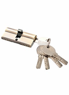 LAWAZIM Lock Cylinder with 5 Keys -60mm- Brass Core Security Lock with Zinc-Plated Surface, Easy Install Keyed Cylinder Lock for Doors, Durable & Anti-Rust Design for Homeowners Managers & Contractors  - Image 5