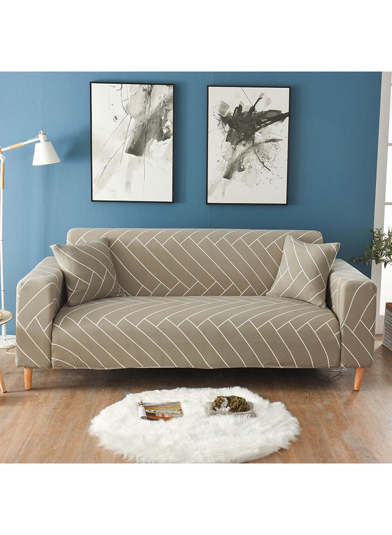 Elastic sofa cover, fully covered sofa cover suitable for three person sofas 185-230cm