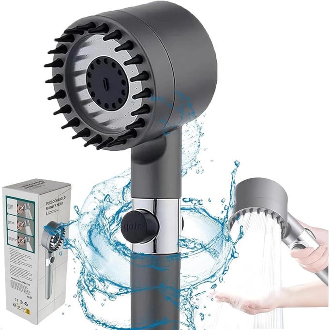 SHOWERHEAD BEST DRIVSE MULTIFUNCTIONAL MASSAGE SHOWER HEAD ADJUSTABLE PRESSURE TURBOCHARGED HANDHELD SHOWER FOR RELAXING AND POWERFUL WATER FLOW