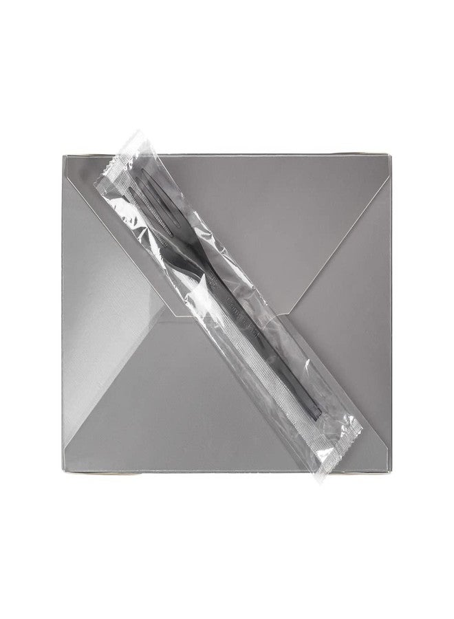 Restaurantware Basic Nature 6.5 Inch Wrapped Compostable Forks, 250 Individually Wrapped Plant-Based Silverware - For Hot And Cold Foods, Black CPLA Plastic Disposable Cutlery, BPI-Certified - Restaurantware - Image 1