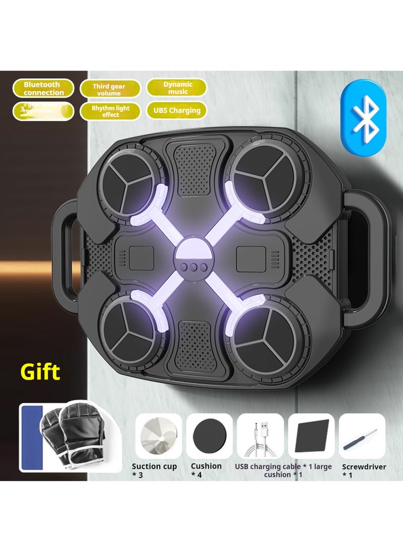 ما بيبي آلة الملاكمة الموسيقية، آلة الملاكمة الموسيقى المثبتة على الحائط، لعبة الملاكمة المثبتة على الحائط بلوتوث، آلة الملاكمة الموسيقية بلوتوث للأطفال - Image 1