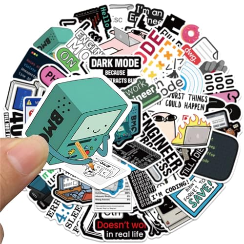 Icicrim 50PCS Programming Stickers Gifts for Developers Programmers Hackers Engineers, Icicrim Program Stickers for Laptop Computer Water Bottles Luggage Vinyl Waterproof Decals - Image 5